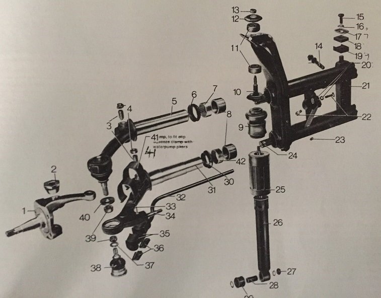 vw beetle front axle image.